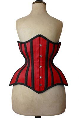 UnderBust Red Black Corset